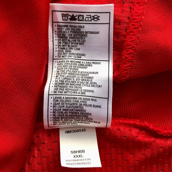 NWT Nike Teen Youth Red Lineman Football Jersey  3XL - Picture 6 of 8